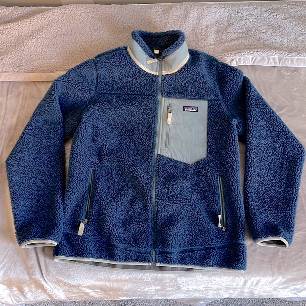 Patagonia XL navy blue Retro X zip-up jacket